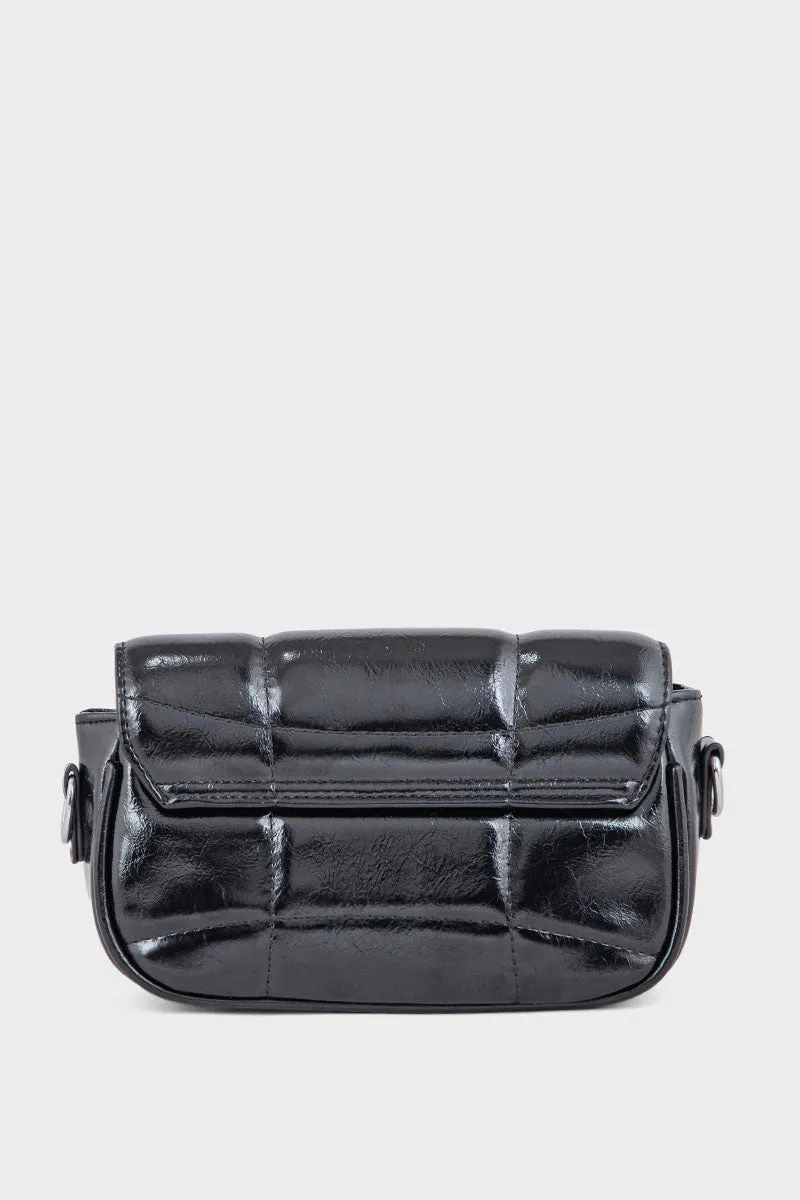 Flap Shoulder Bags BS2115-Black