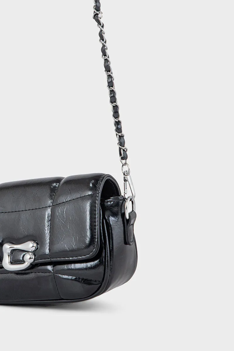 Flap Shoulder Bags BS2115-Black