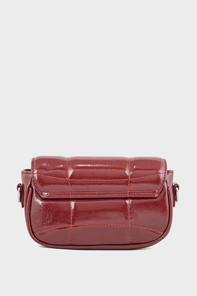 Flap Shoulder Bags BS2115-Maroon