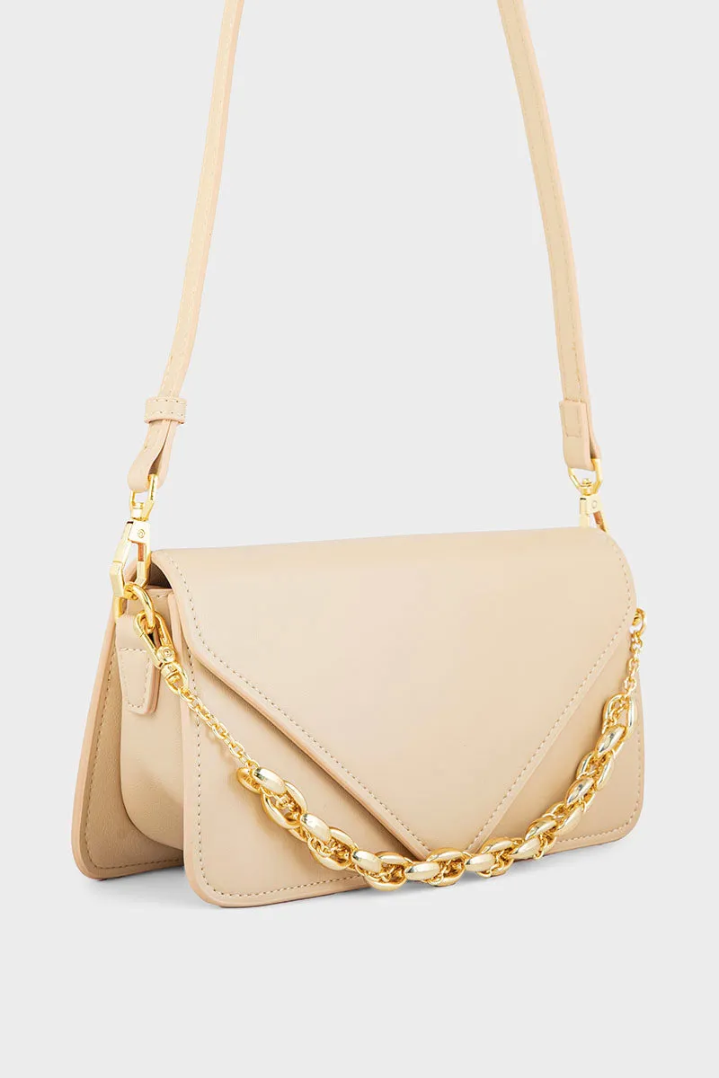 Flap Shoulder Bags BS2123-Beige