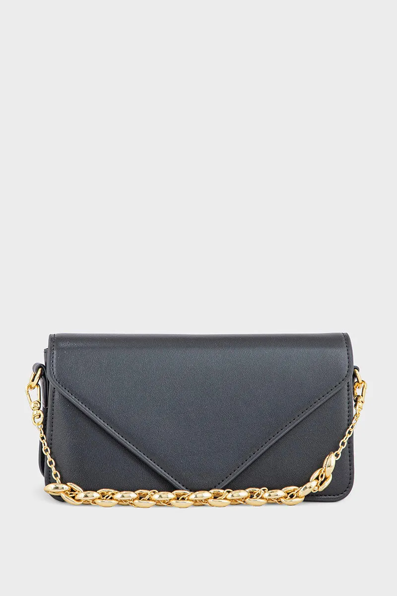 Flap Shoulder Bags BS2123-Black