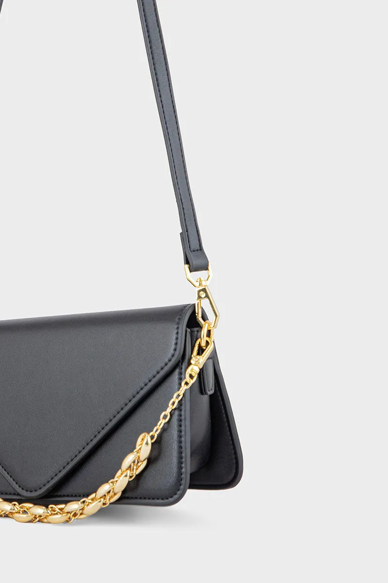 Flap Shoulder Bags BS2123-Black