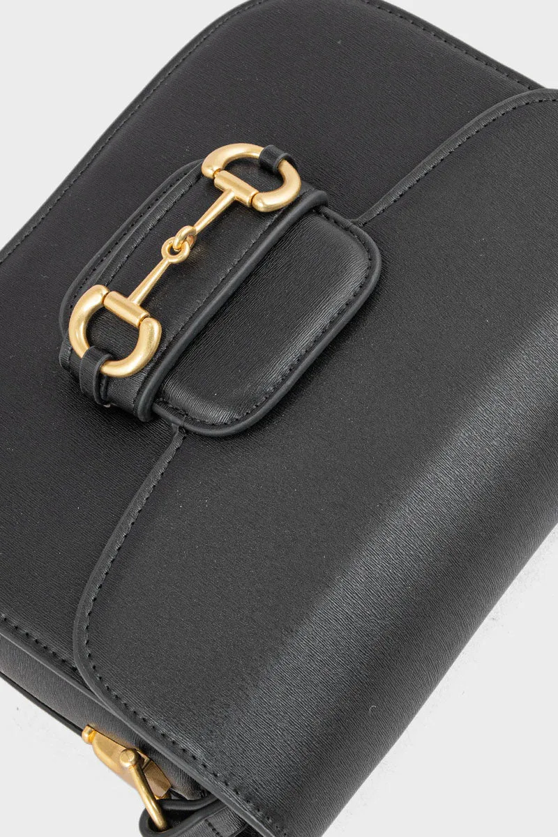 Flap Shoulder Bags BS2124-Black