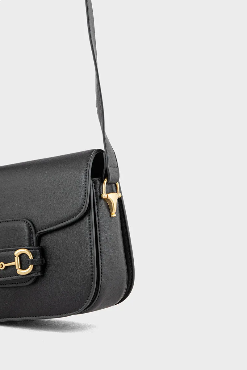 Flap Shoulder Bags BS2124-Black