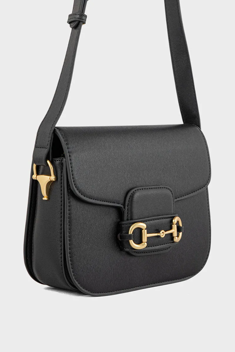 Flap Shoulder Bags BS2124-Black