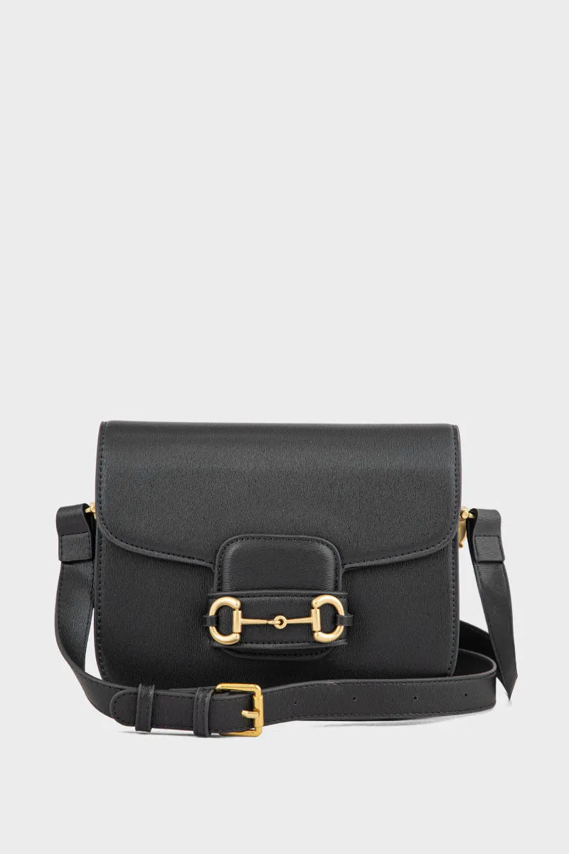 Flap Shoulder Bags BS2124-Black