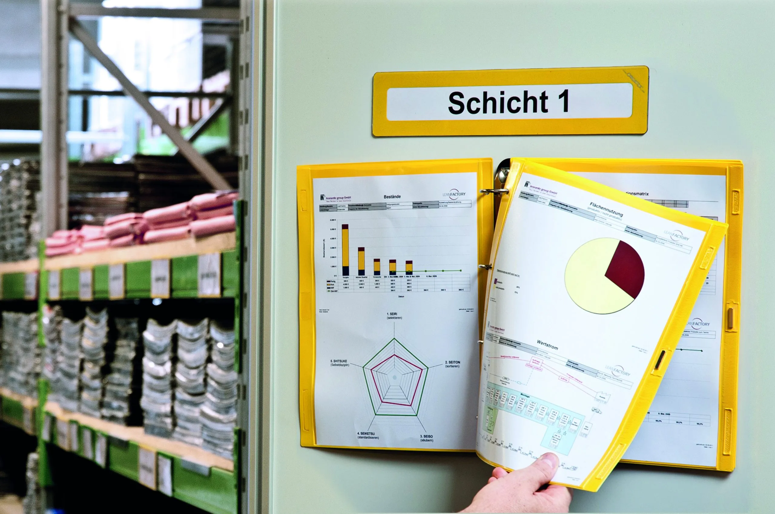 Flip-Mag document holders with adhesive edge and neodymium magnets
