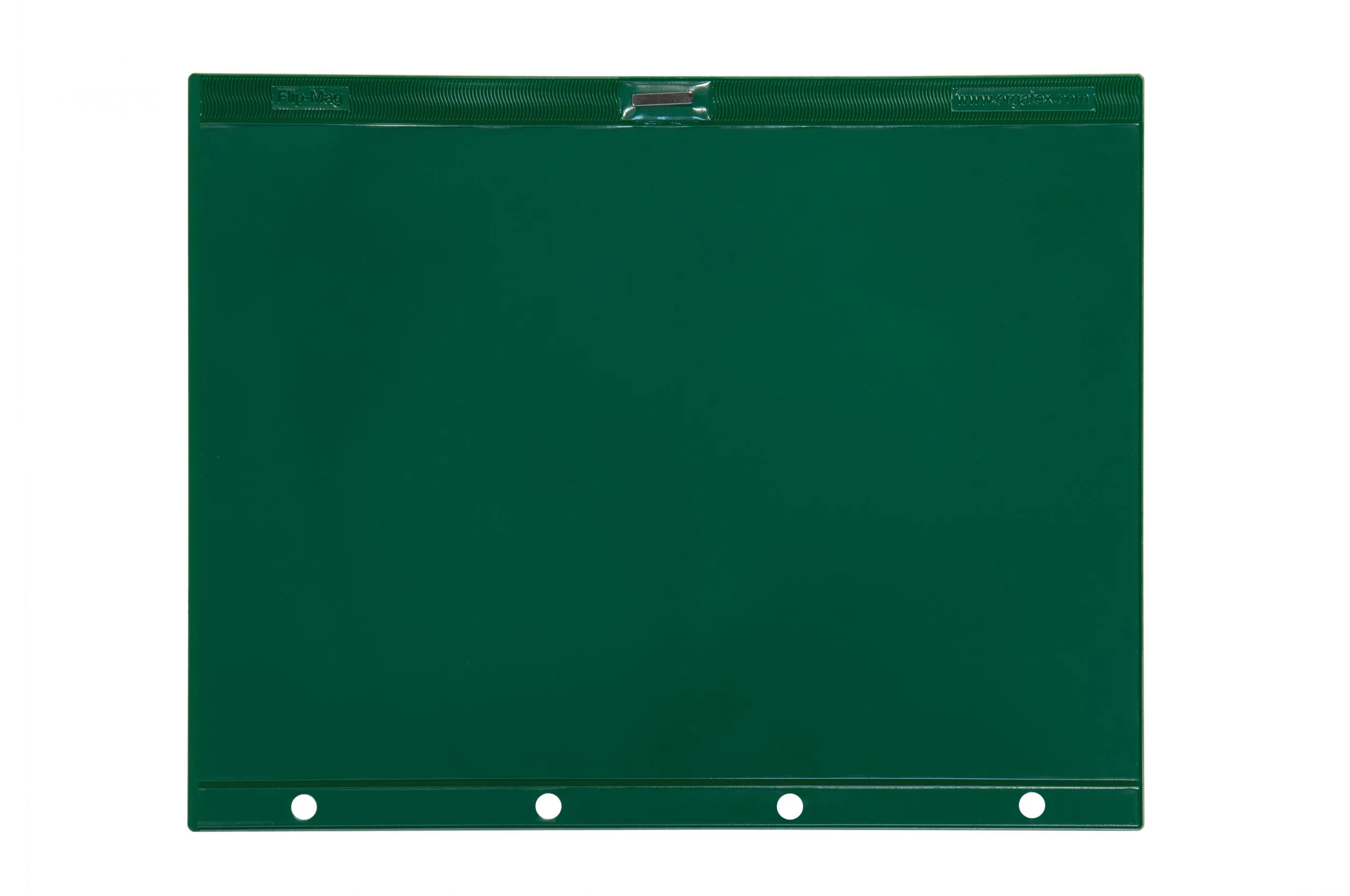 Flip-Mag document holders with adhesive edge and neodymium magnets