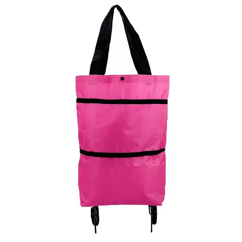 Foldable Shopping Cart 1PC 7Colours Trolley Bag