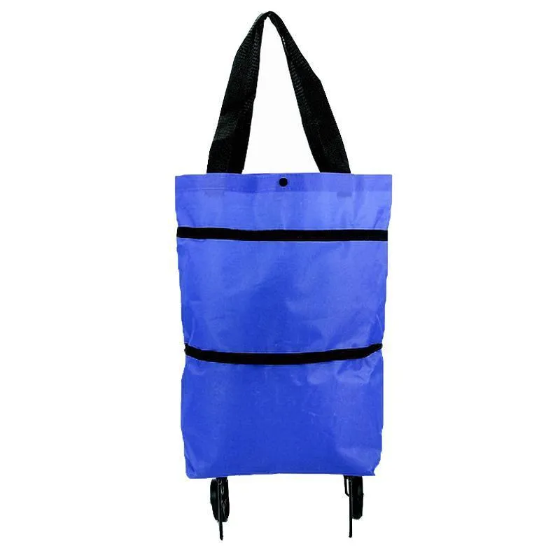 Foldable Shopping Cart 1PC 7Colours Trolley Bag