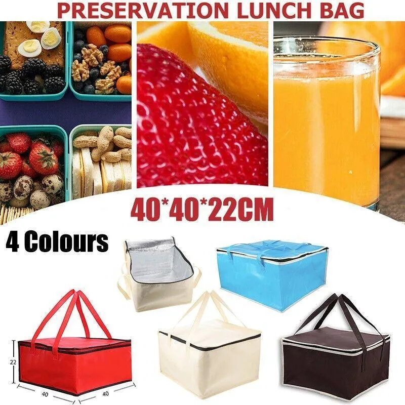 Food Delivery Insulated Bags 40*40*22cm 4Colours