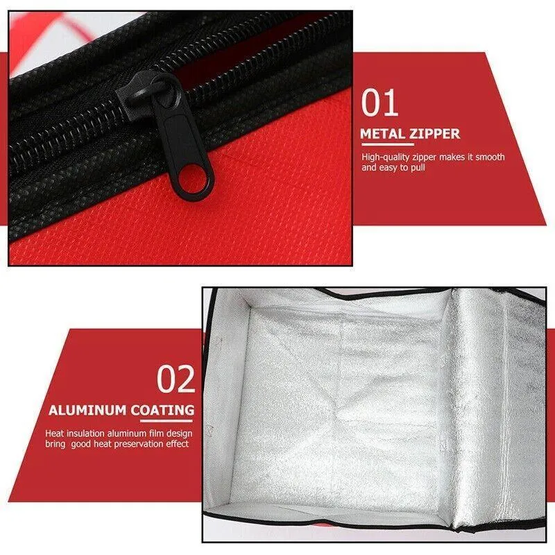 Food Delivery Insulated Bags 40*40*22cm 4Colours