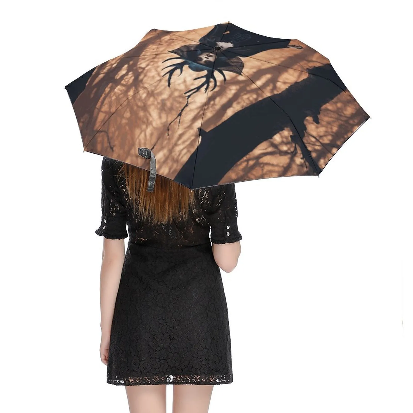 Forest Witch Auto Umbrella, Witchy Decor, witchy stuff, bookish things, witch essentials, stay spooky, girly halloween, witchcore umbrella