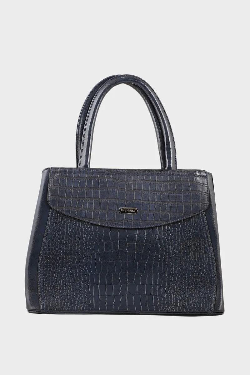 Formal Tote Hand Bags B14970-Blue
