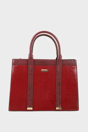Formal Tote Hand Bags B14972-Maroon