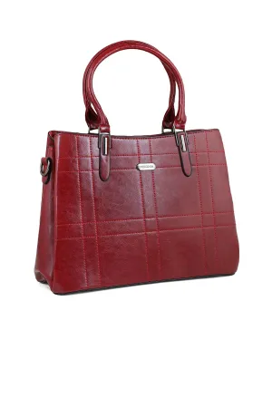 Formal Tote Hand Bags B14973-Maroon
