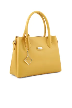 Formal Tote Hand Bags B15054-Mustard