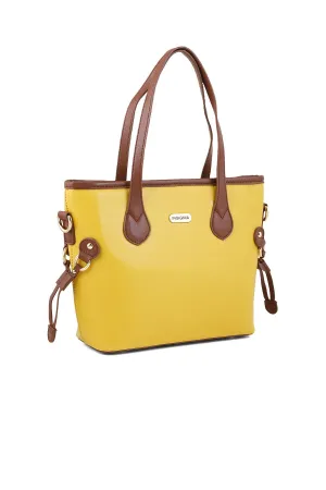 Formal Tote Hand Bags B15063-Mustard