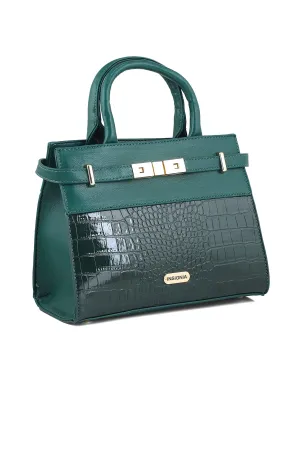 Formal Tote Hand Bags B15069-Green