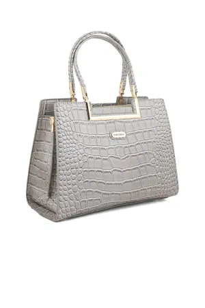 Formal Tote Hand Bags B15098-Grey