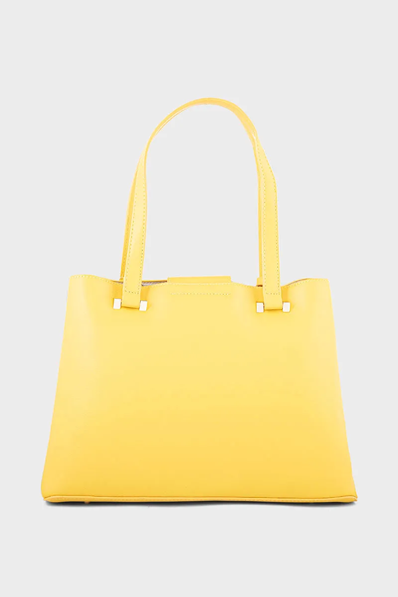 Formal Tote Hand Bags BS2058-Mustard