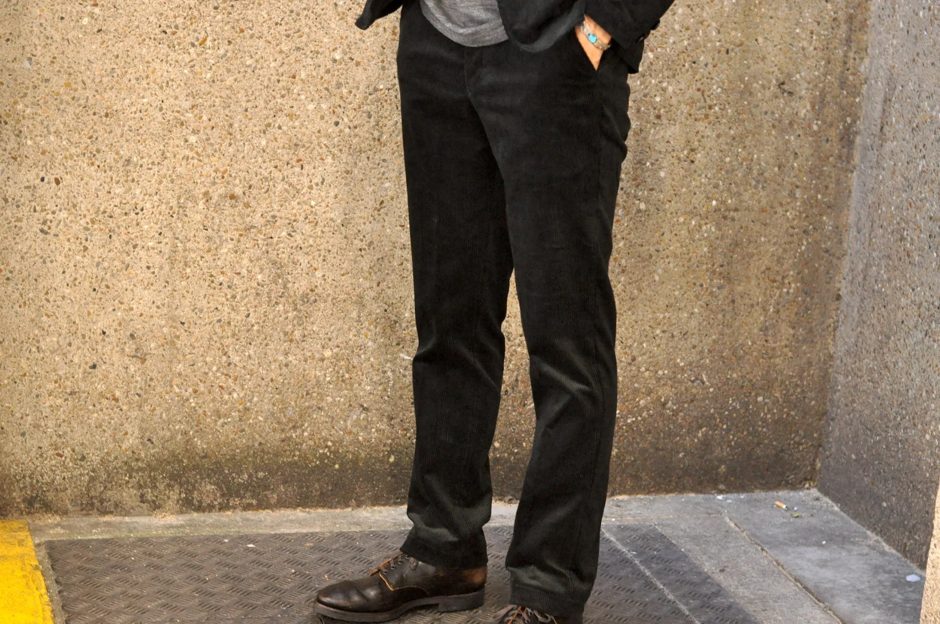 Freewheelers "Skagit" Corduroy Trousers (Black)