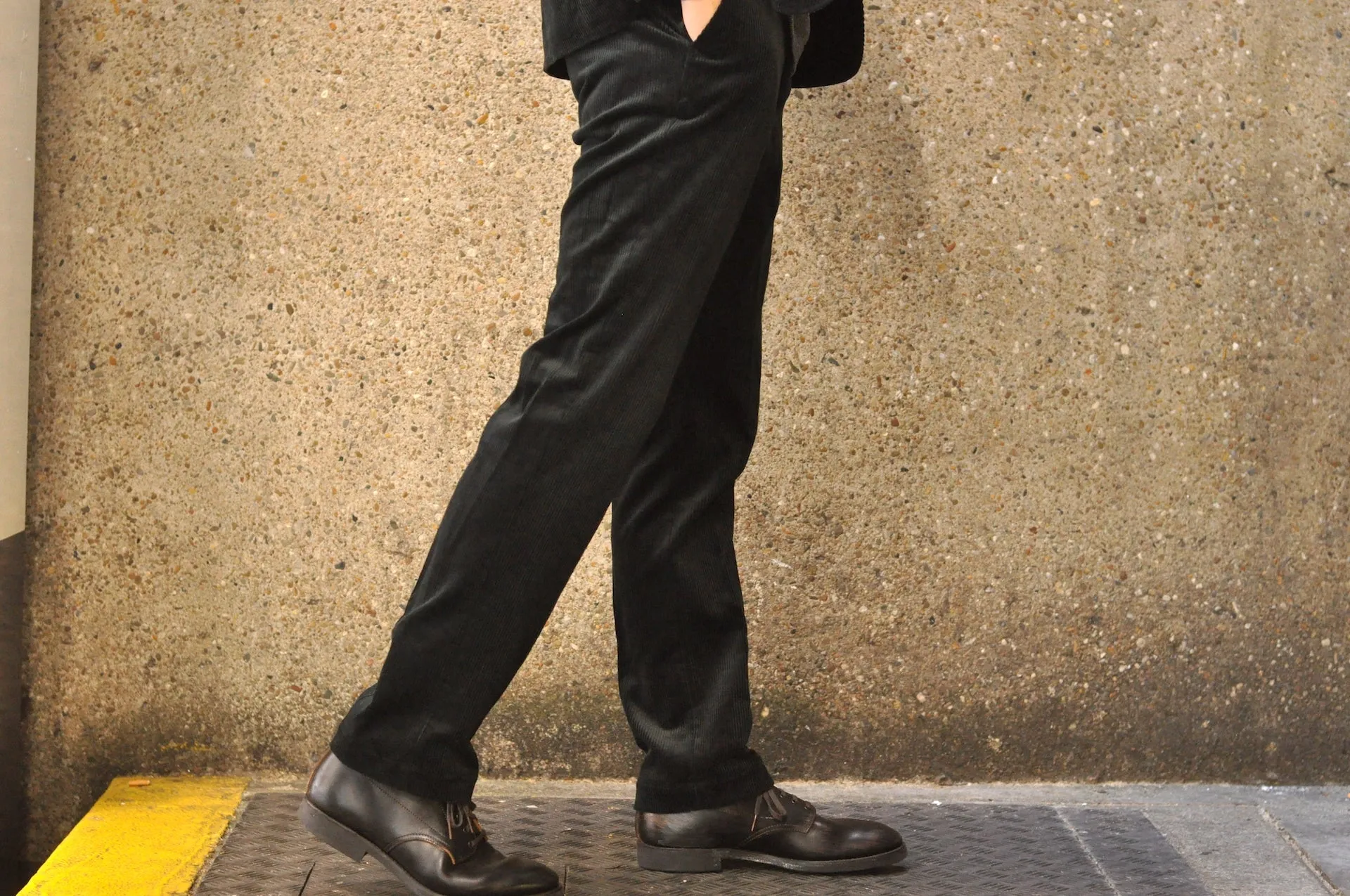 Freewheelers "Skagit" Corduroy Trousers (Black)