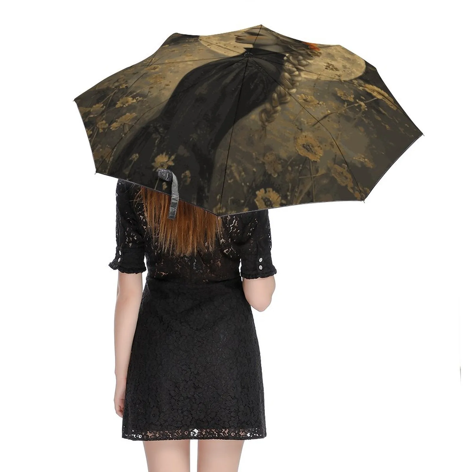 Freya Auto Umbrella with Printed Pattern Outside ZYS03-8K