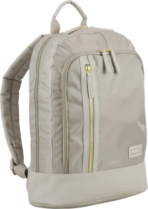 FUEL Millennial Slim Backpack with Trolley Sleeve, 16.5” Tall, Unisex - Stone