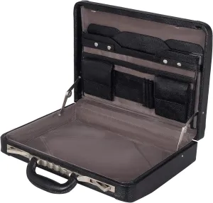 Full Grain Leather Briefcase Attache Case For Unisex Size L18 x W4 x H12 Inches Luxury Briefcase Bag