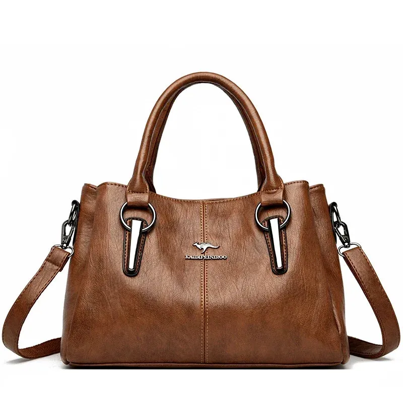 Fusion Soft Leather Luxury Handbag Designer High-Capacity Ladies Crossbody Hand Bags for Modern Women
