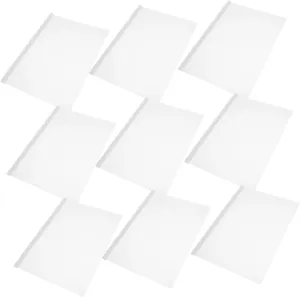 Gadpiparty 10Pcs Report Covers with Sliding Bars Lightweight File Storage Clamp for School and Business Transparent Document Binder Easy to Organize and Classify Files