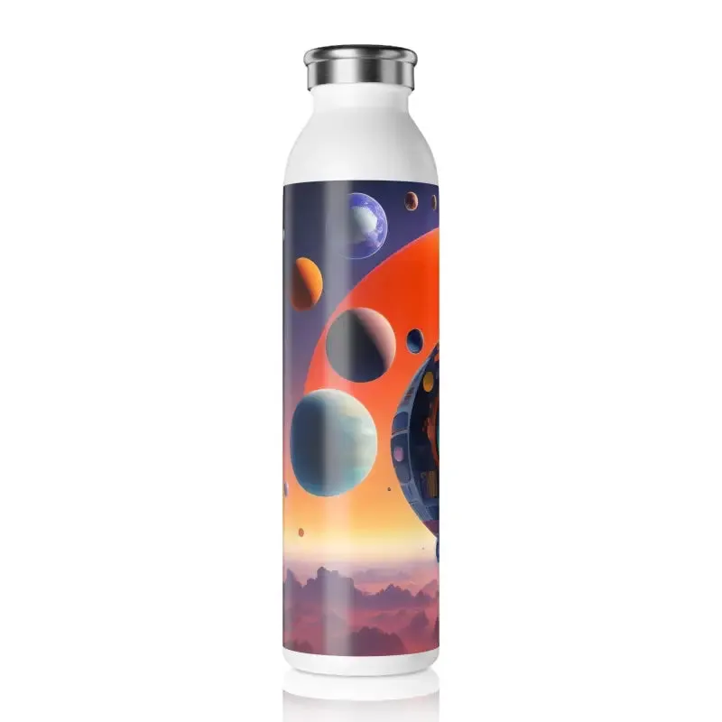 Galactic Chic Slim Water Bottle Exudes Cosmic Style