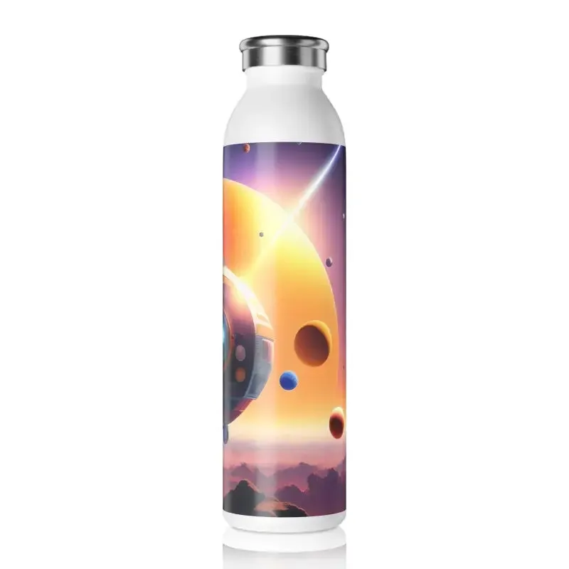 Galactic Chic Slim Water Bottle Exudes Cosmic Style