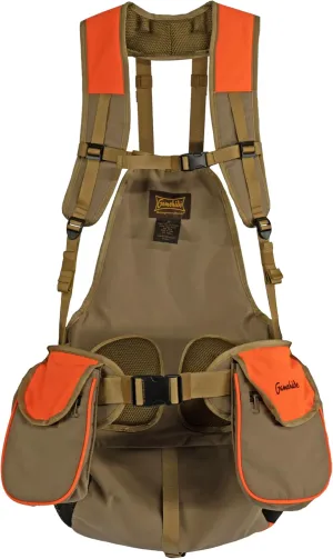 Gamehide Mens Upland Game Bird Hunting Strap Vest Fully Adjusble With Orange Tipping