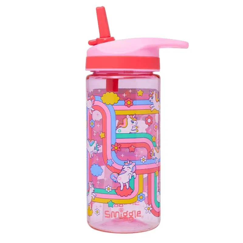 Genuine Australian Smiggle schoolbag Cute Pink Maze Unicorn Backpack Medium Children's Backpack Water Cup Retractable Pen Bag