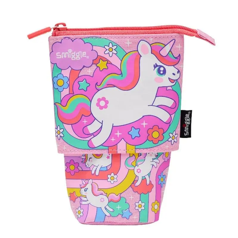 Genuine Australian Smiggle schoolbag Cute Pink Maze Unicorn Backpack Medium Children's Backpack Water Cup Retractable Pen Bag