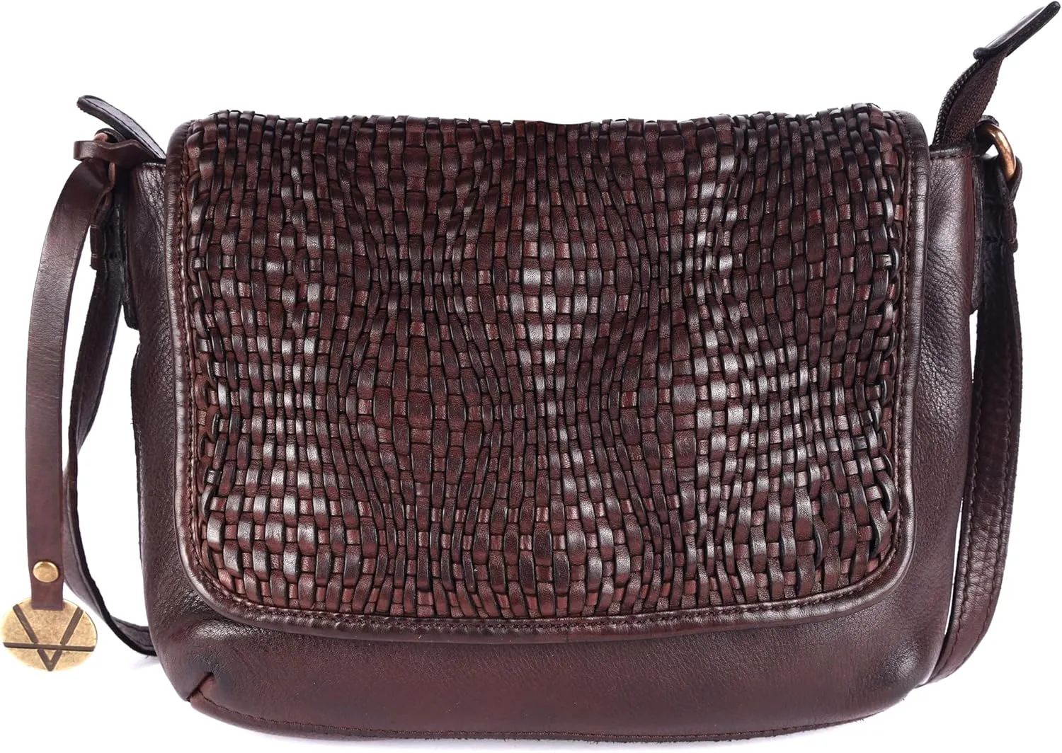 Genuine Leather Crossbody Sling Bags for Women, Bags for Women Trendy Casual Office Bag with Adjustable Strap