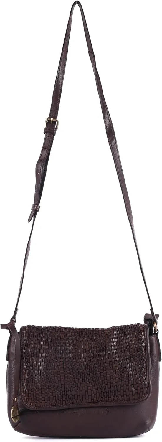 Genuine Leather Crossbody Sling Bags for Women, Bags for Women Trendy Casual Office Bag with Adjustable Strap