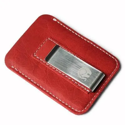 Genuine Leather Wallet with Money-Clip