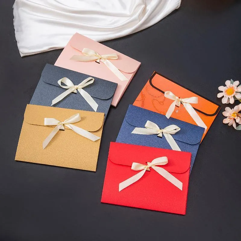 Gift Card Envelopes with Ties 20PCS 6Colours