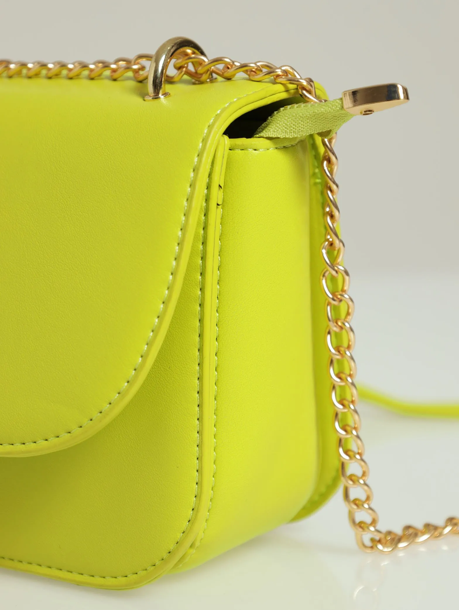 Gold Clasp Satchel