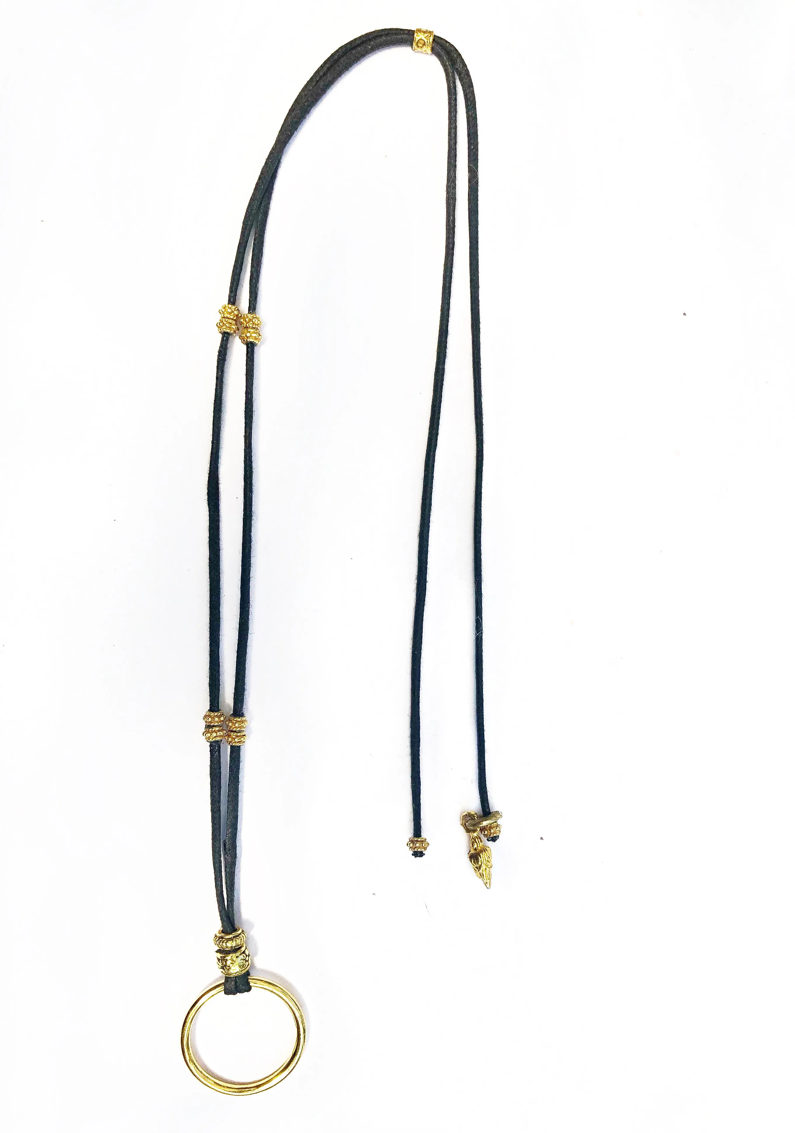 Golden Adorned EyeRing Necklace