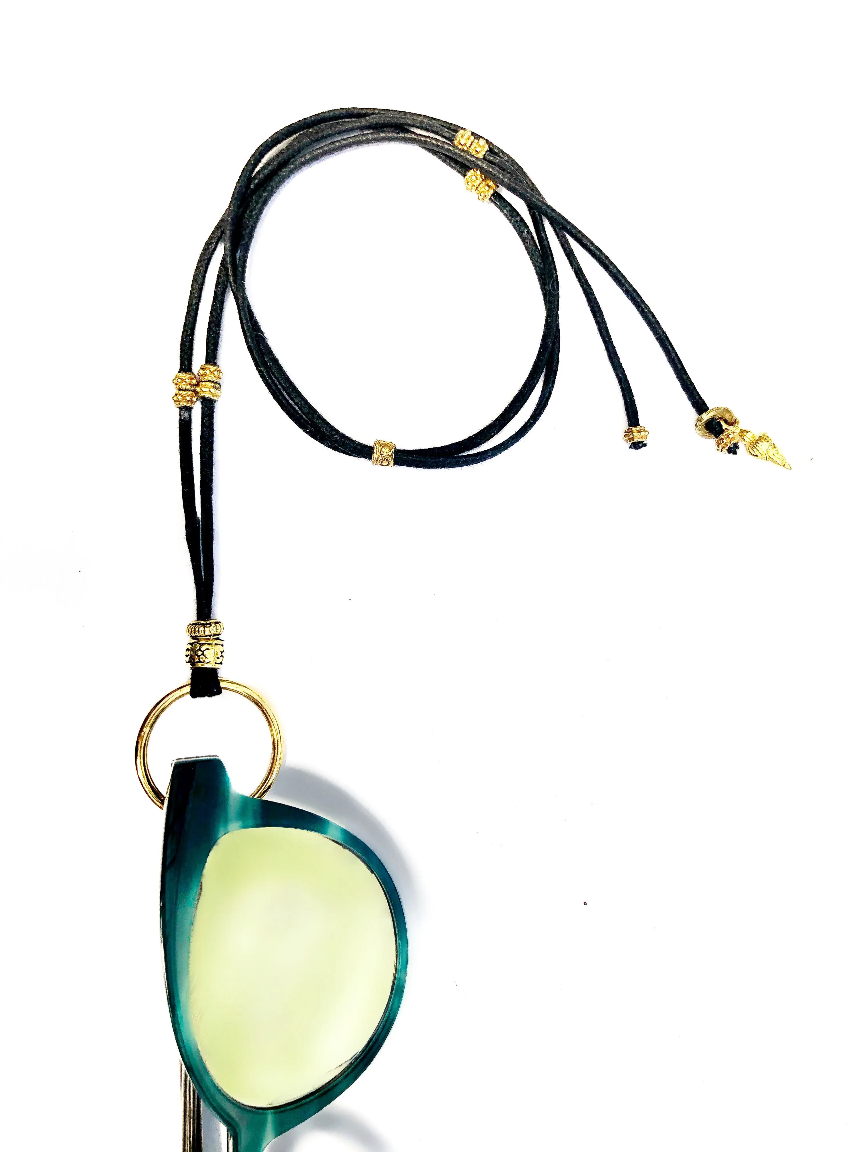 Golden Adorned EyeRing Necklace