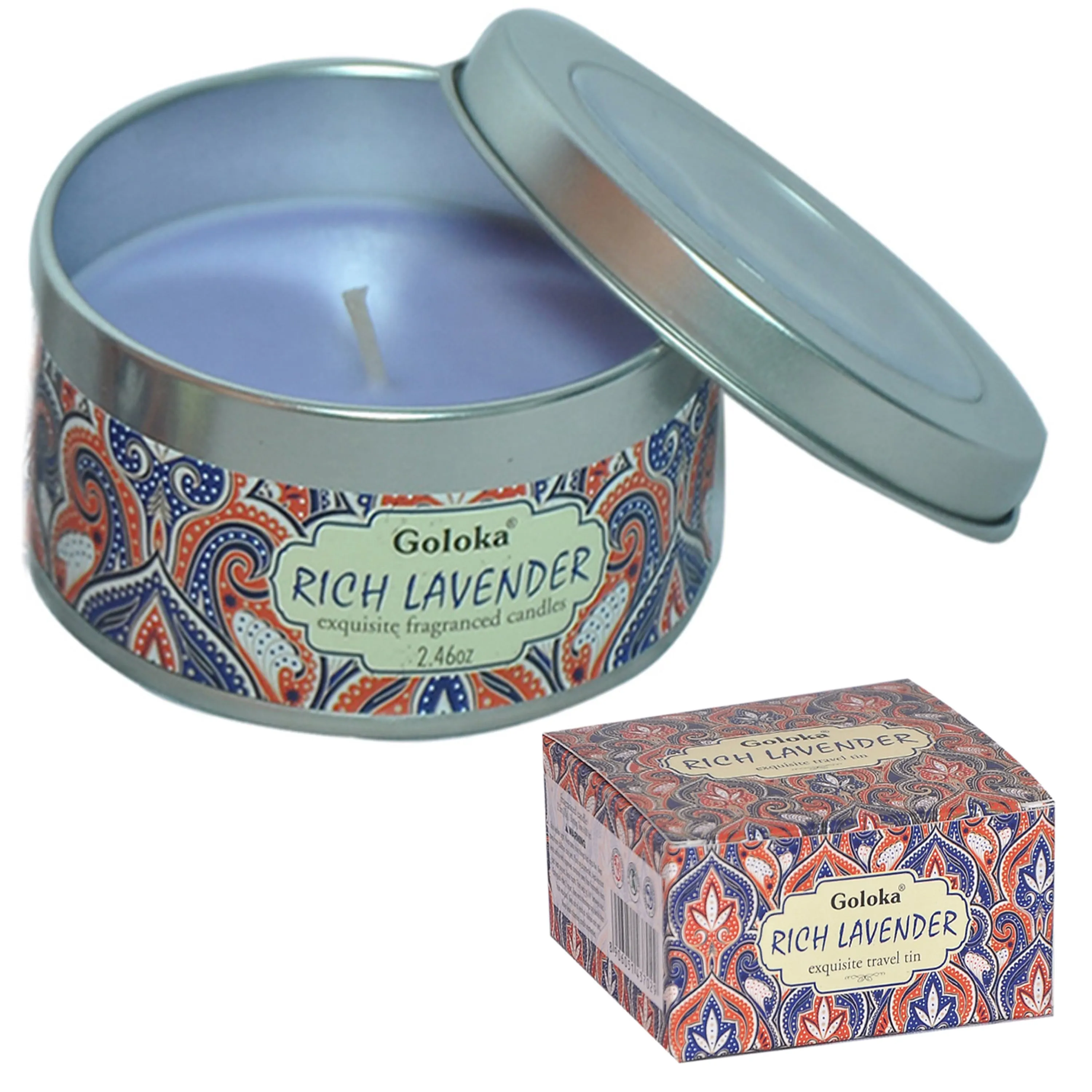 Goloka Lavender Soya Wax Candle Tin