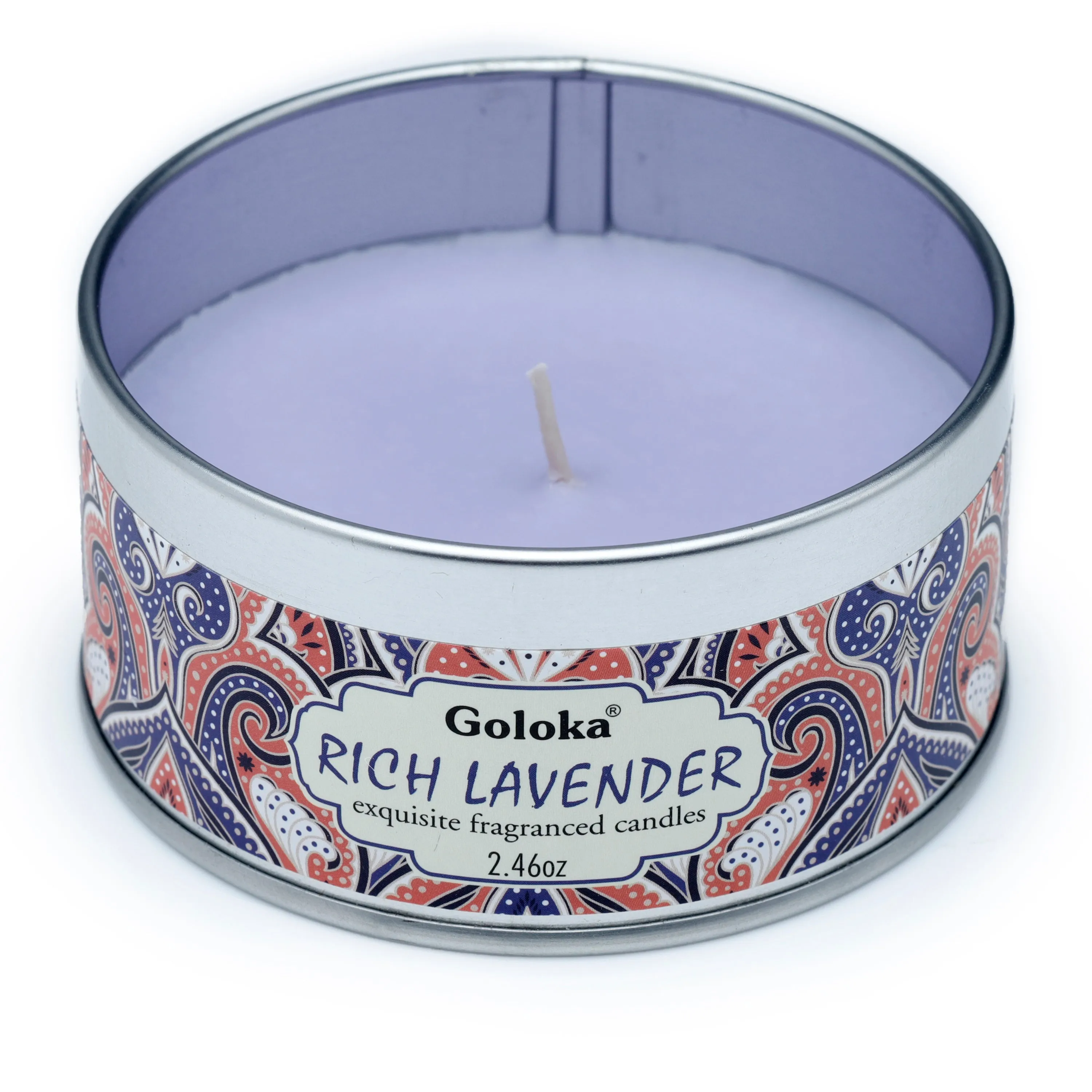 Goloka Lavender Soya Wax Candle Tin