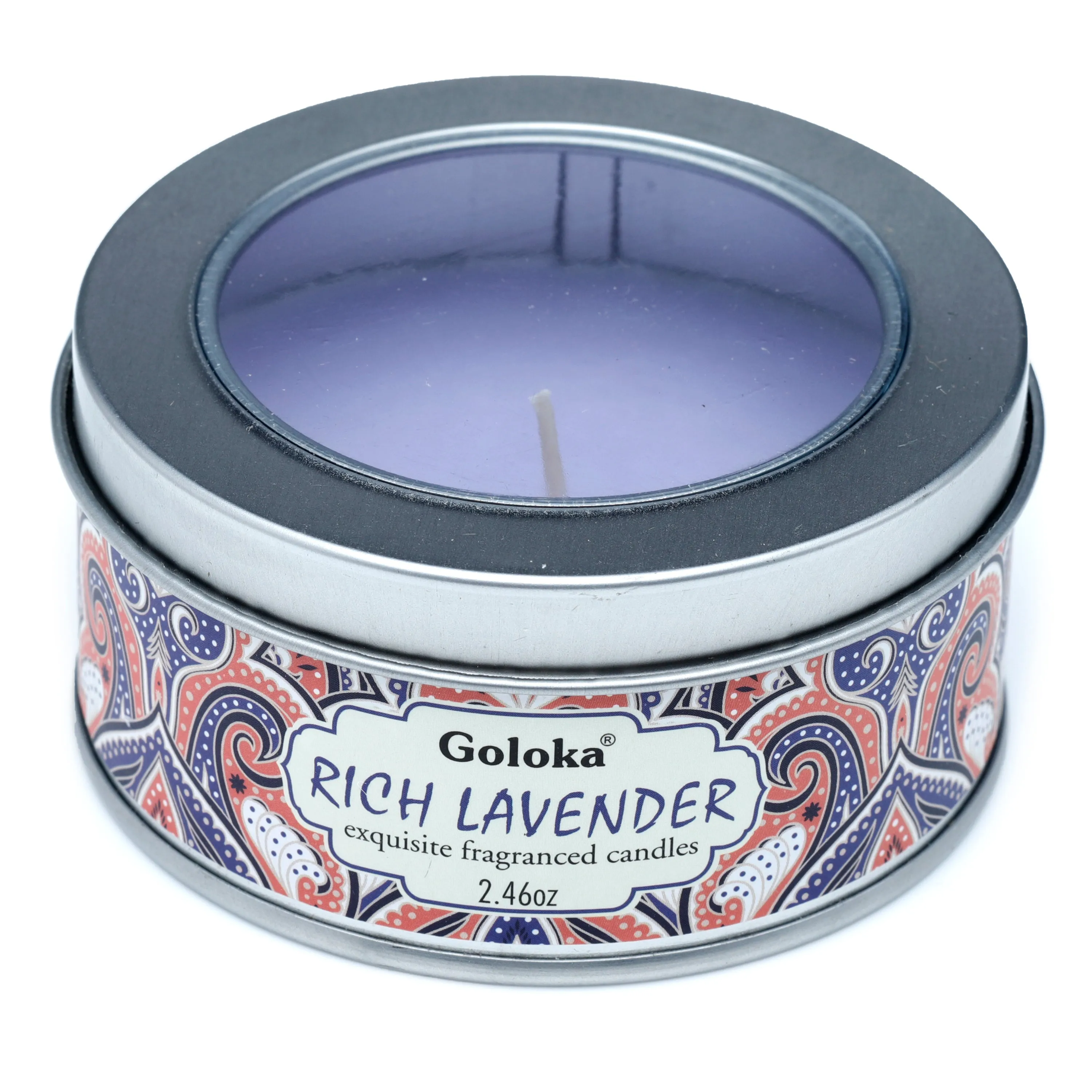 Goloka Lavender Soya Wax Candle Tin