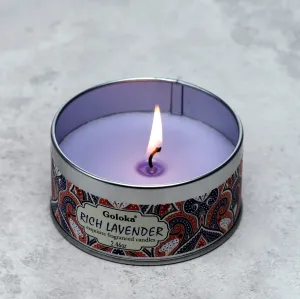 Goloka Lavender Soya Wax Candle Tin