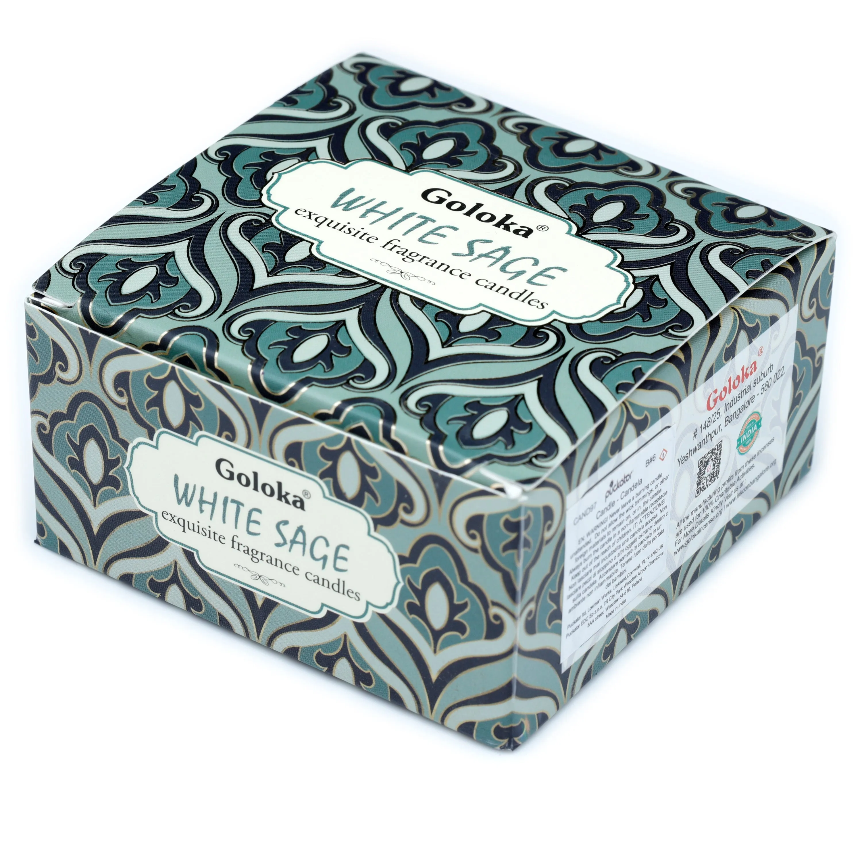 Goloka White Sage Soya Wax Candle Tin