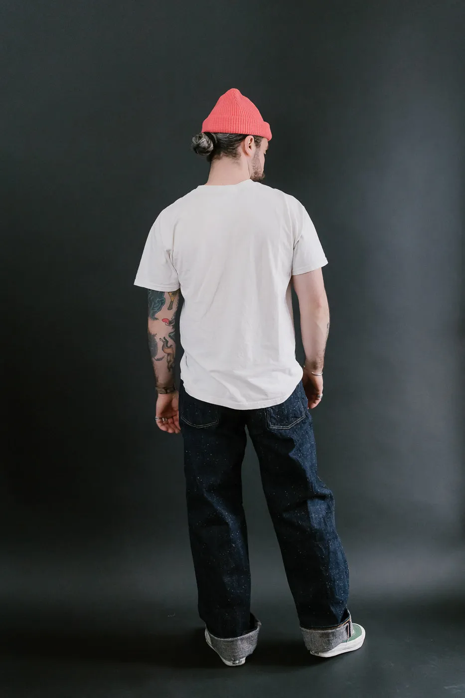 GZ-15HRJ-0510NP - 15oz Nep Yarn Heritage Fit Cinch Back Selvedge Jeans - Indigo